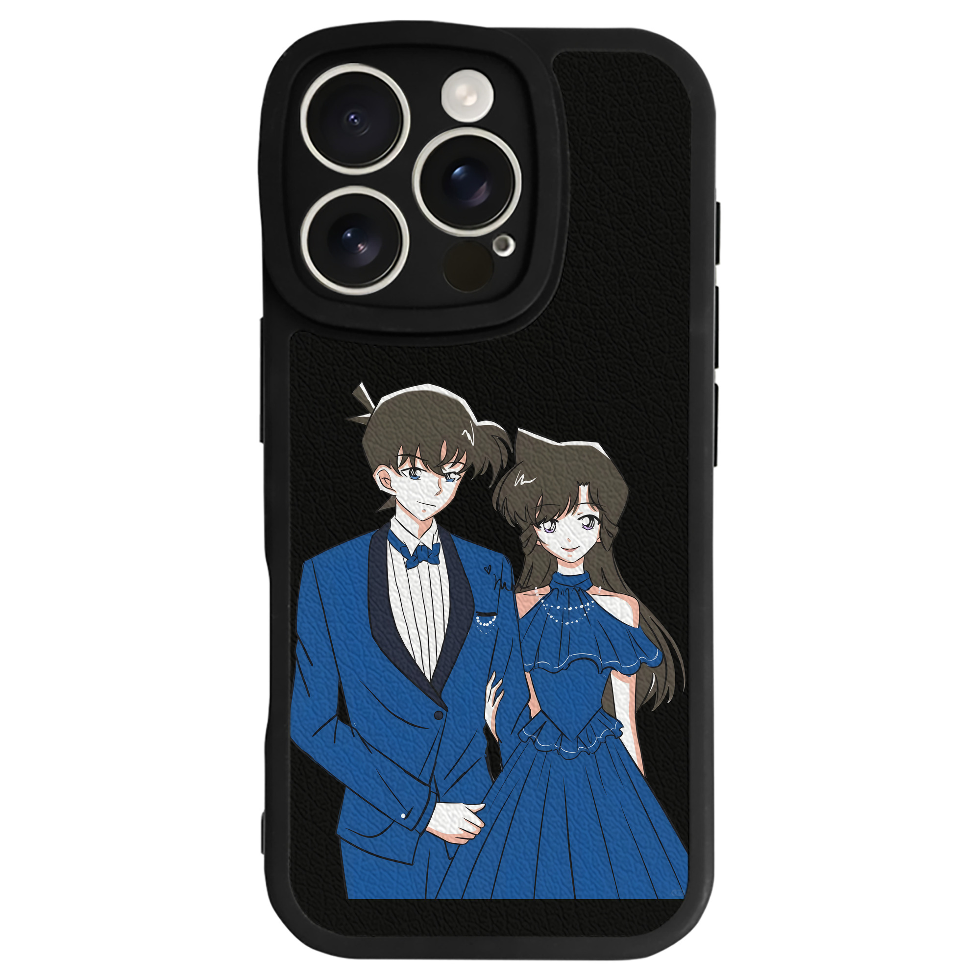 （画像用） 名探偵コナン 江戸川 コナン Detective Conan Conan Edogawa 【iPhone 16シリーズ対応】シリコンスマホケース（レザー調） 材質：シリコン